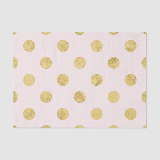 Papel De Seda Modelo de lunar elegante del Relieve metalizado (Anverso)