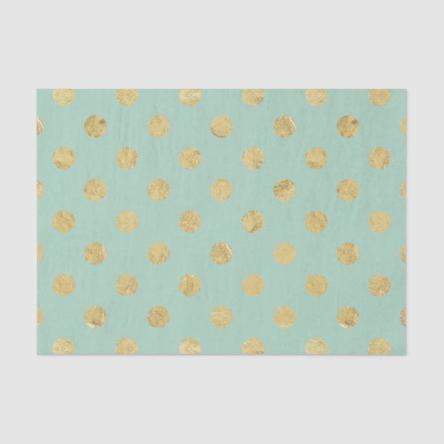 Papel De Seda Modelo de lunar elegante del Relieve metalizado (Anverso)