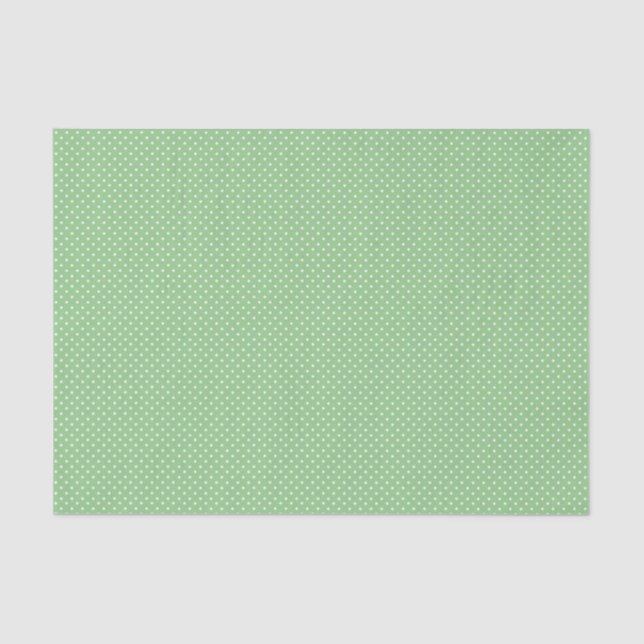 Papel De Seda Modelo de lunar verde (Anverso)