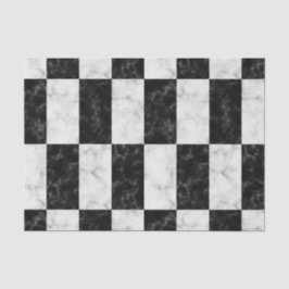 Papel De Seda Modelo de mármol blanco y negro intrépido