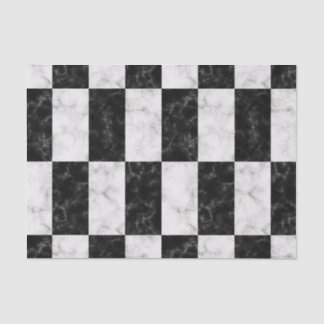 Papel De Seda Modelo de mármol blanco y negro intrépido
