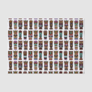 Papel De Seda Modelo de máscaras de Tiki