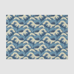 Papel De Seda Modelo de onda japonés