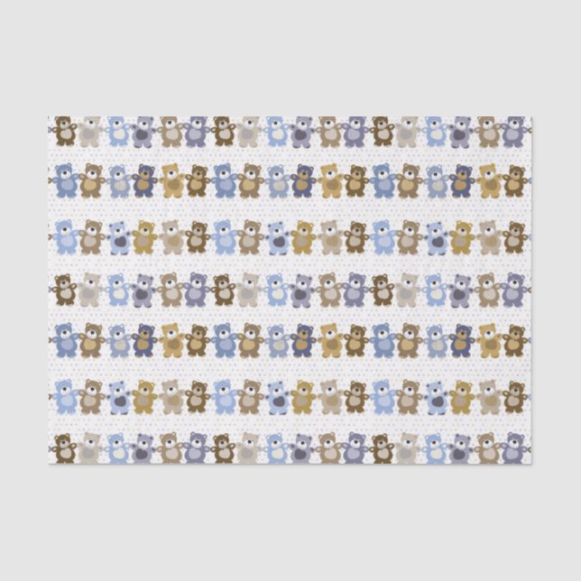 Papel De Seda modelo de un oso de peluche del juguete (Anverso)