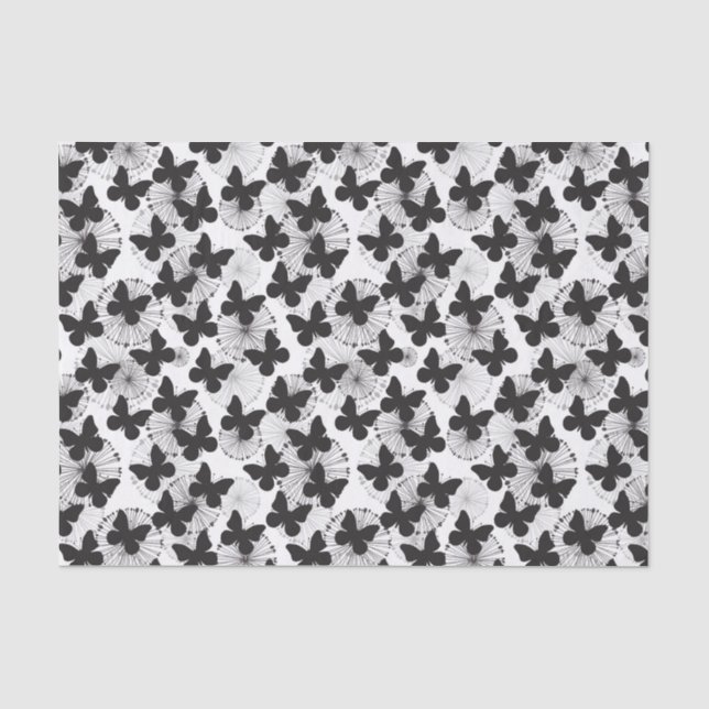 Papel De Seda modelo de una mariposa (Anverso)