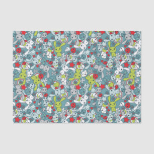 Papel De Seda modelo del azul del kawaii