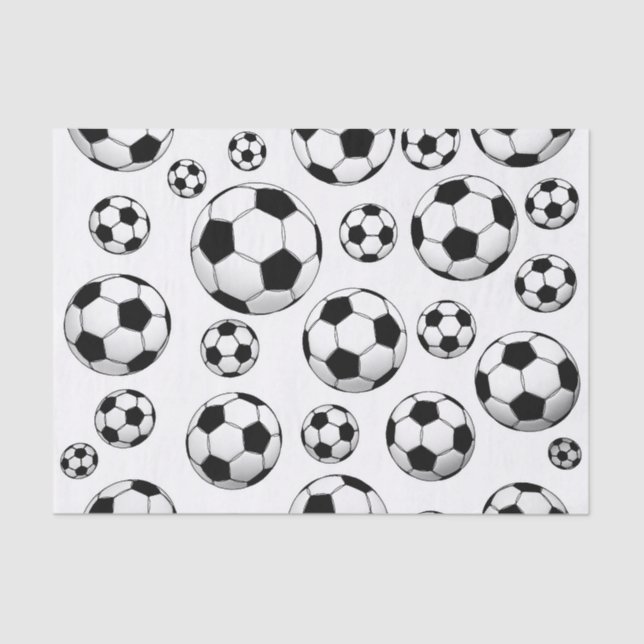 Papel De Seda Modelo del balón de fútbol (Anverso)