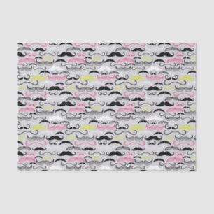 Papel De Seda Modelo del bigote, estilo retro