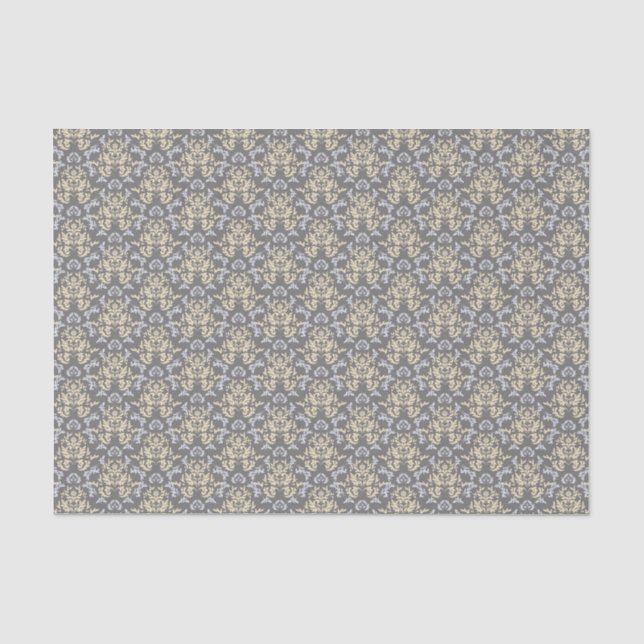 Papel De Seda Modelo del damasco (Anverso)