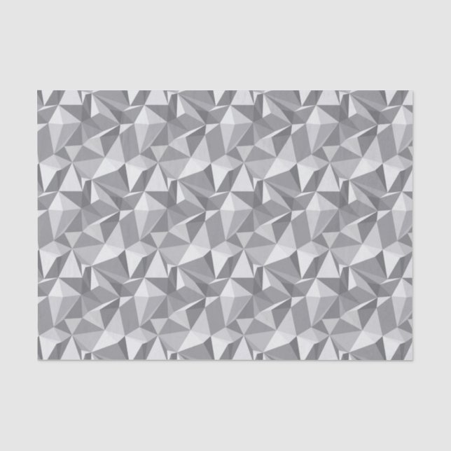 Papel De Seda Modelo del diamante - polígono abstracto (Anverso)