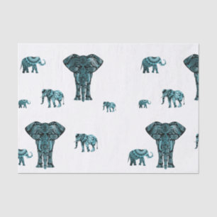 Papel De Seda Modelo del elefante