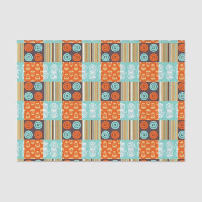 Papel De Seda modelo del Estallido-arte - cosiendo (Anverso)