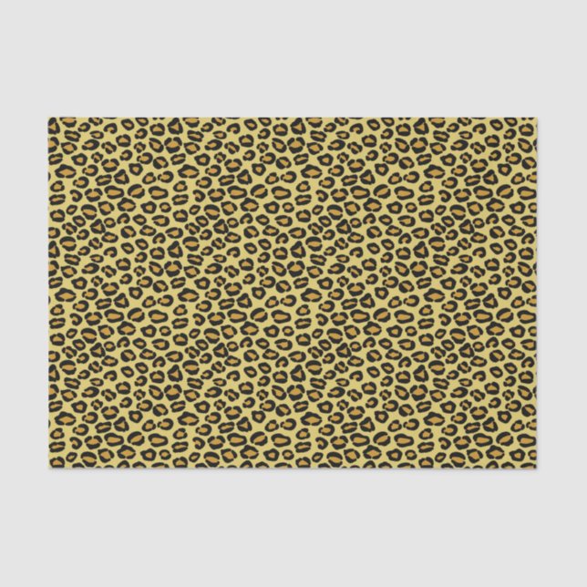 Papel De Seda Modelo del leopardo (Anverso)