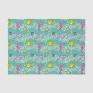 Papel De Seda Modelo del mar del verano