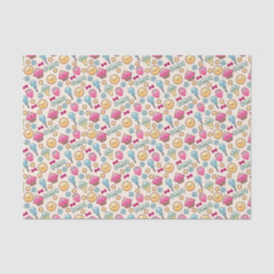 Papel De Seda Modelo del niño de Kawaii con doodles lindos