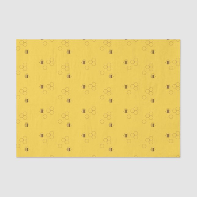 Papel De Seda Modelo del panal de la abeja (Anverso)
