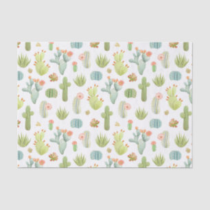 Papel De Seda Modelo derecho del cactus lindo