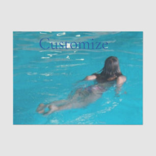 Papel De Seda Modelo femenino de natación Thunder_Cove