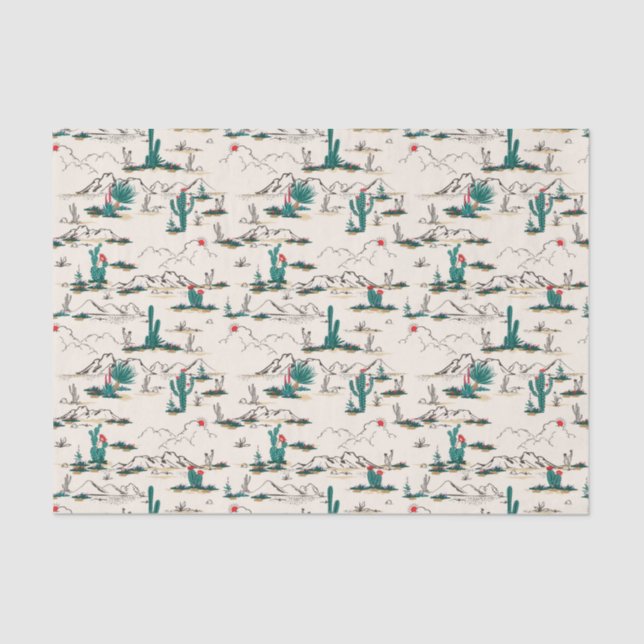 Papel De Seda Modelo floreciente de los Succulents (Anverso)