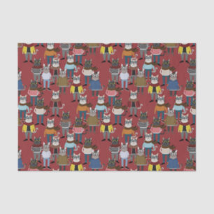 Papel De Seda Modelo fresco del gato del inconformista