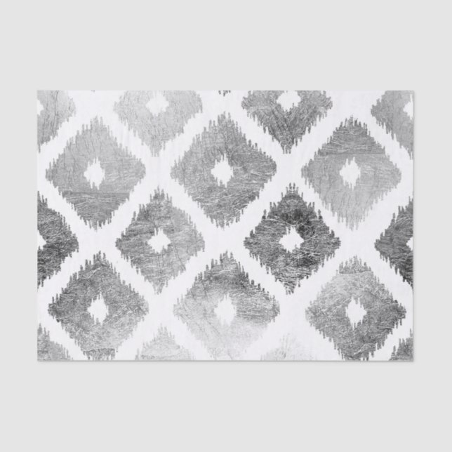 Papel De Seda Modelo geométrico abstracto moderno de la falsa (Anverso)