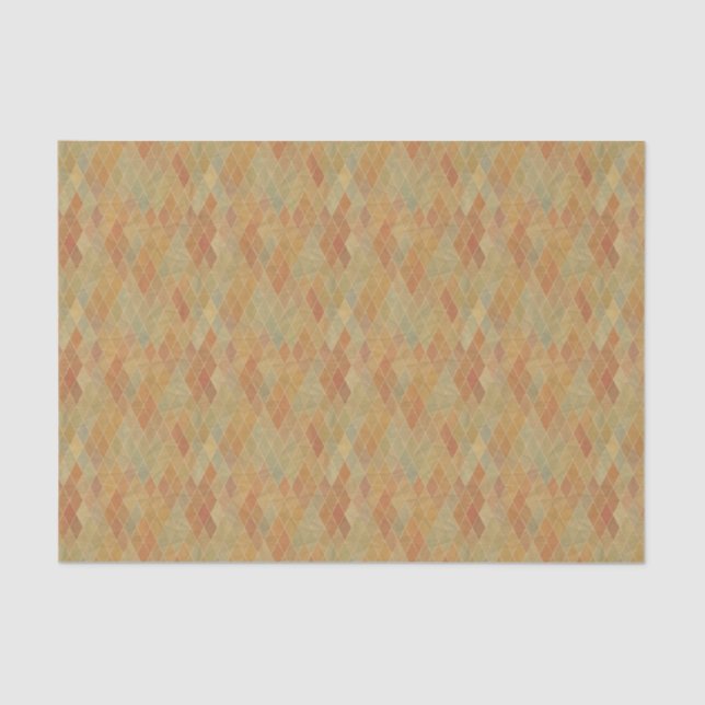 Papel De Seda Modelo geométrico retro 2 (Anverso)