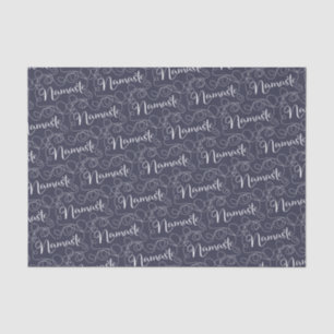 Papel De Seda Modelo inconsútil blanco de NAMASTE con las LÍNEAS