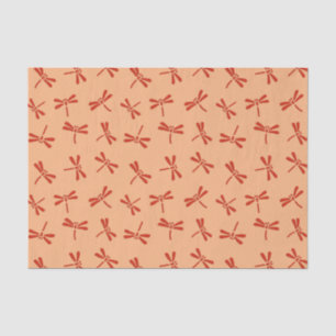 Papel De Seda Modelo japonés de la libélula, mandarina