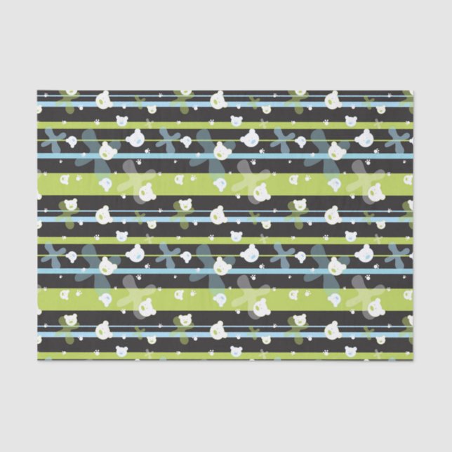 Papel De Seda Modelo lindo con pocos osos (Anverso)