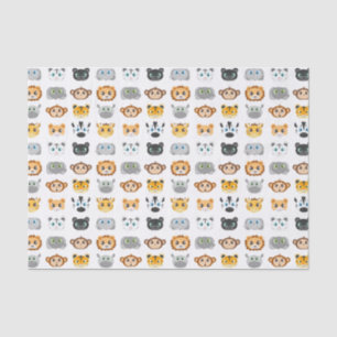 Papel De Seda Modelo lindo de los animales de la selva