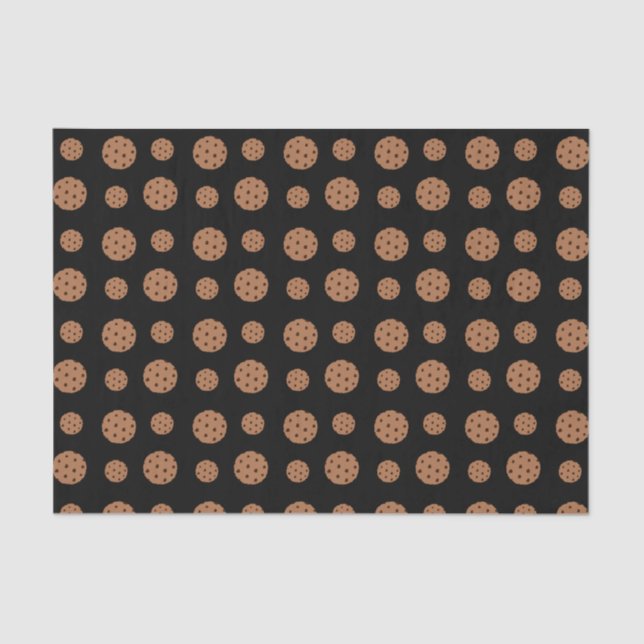 Papel De Seda Modelo negro de las galletas de microprocesador de (Anverso)