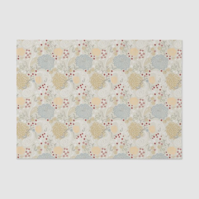 Papel De Seda modelo que exhibe el jardín rizado (Anverso)