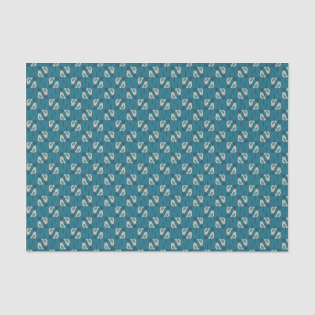 Papel De Seda modelo que exhibe pájaros (Anverso)