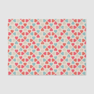 Papel De Seda Modelo retro del el día de San Valentín