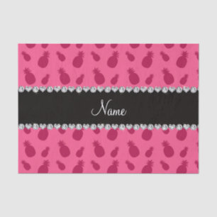 Papel De Seda Modelo rosado conocido personalizado de la piña