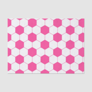 Papel De Seda Modelo rosado de la bola del fútbol del fútbol