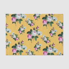 Papel De Seda Modelo rosado elegante lamentable de los rosas