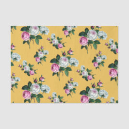 Papel De Seda Modelo rosado elegante lamentable de los rosas