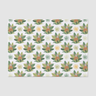 Papel De Seda Modelo tropical de la pereza