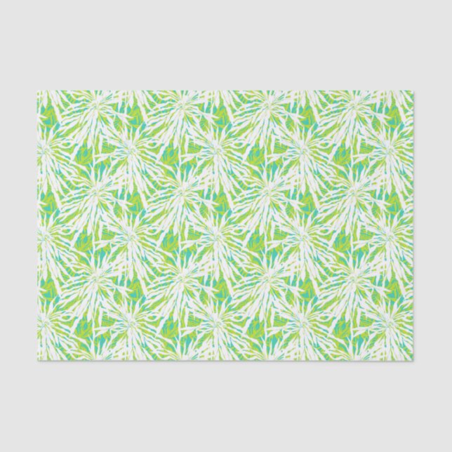 Papel De Seda Modelo tropical de las hojas de palma (Anverso)
