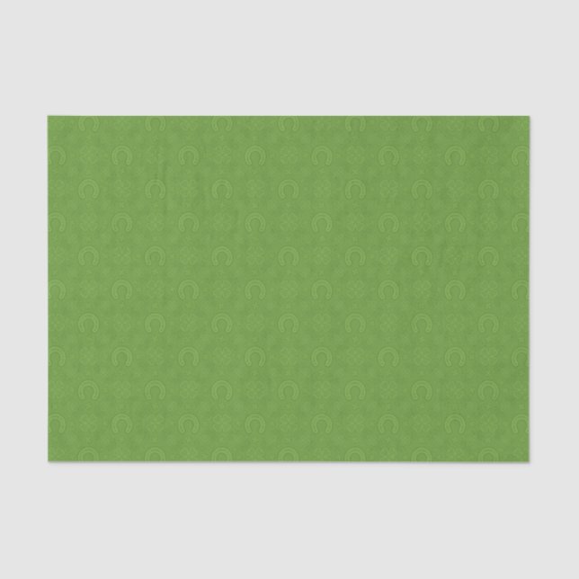 Papel De Seda Modelo verde afortunado de los iconos (Anverso)