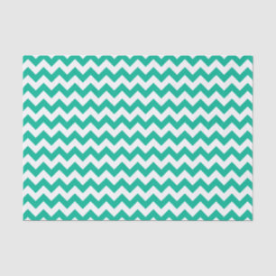 Papel De Seda Modelo verde azulado de Chevron