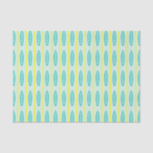 Papel De Seda Modelo verde azulado de las tablas hawaianas