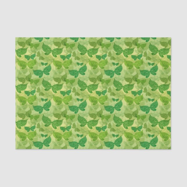 Papel De Seda Modelo verde de la primavera (Anverso)