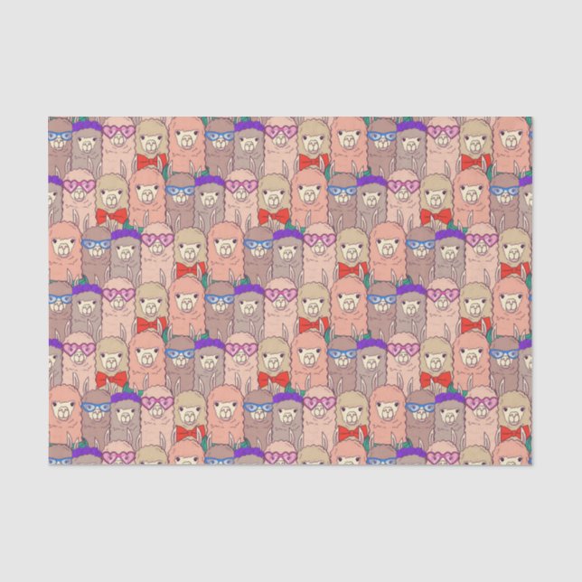 Papel De Seda Modelo vestido de moda de la llama (Anverso)