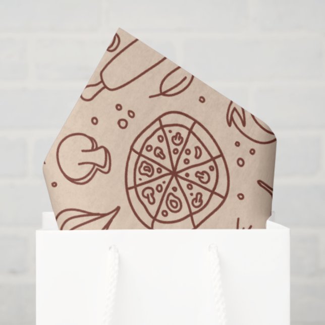 Papel De Seda Modern Best Pizza In Town Professional  (Bolsa de regalo)