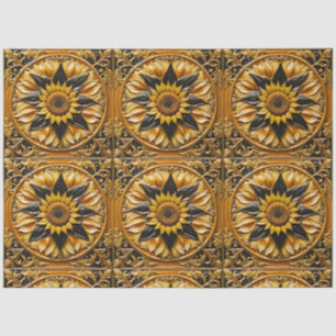 Papel De Seda Moderna colección de girasoles
