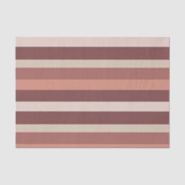 Papel De Seda Moderna Linear | Rosa Antiguo y Cobre