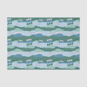 Papel De Seda Moderna natación a cielo abierto en ríos con amigo