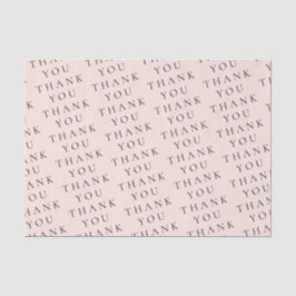 Papel De Seda Moderna y elegante Peach Black Gracias Personaliza